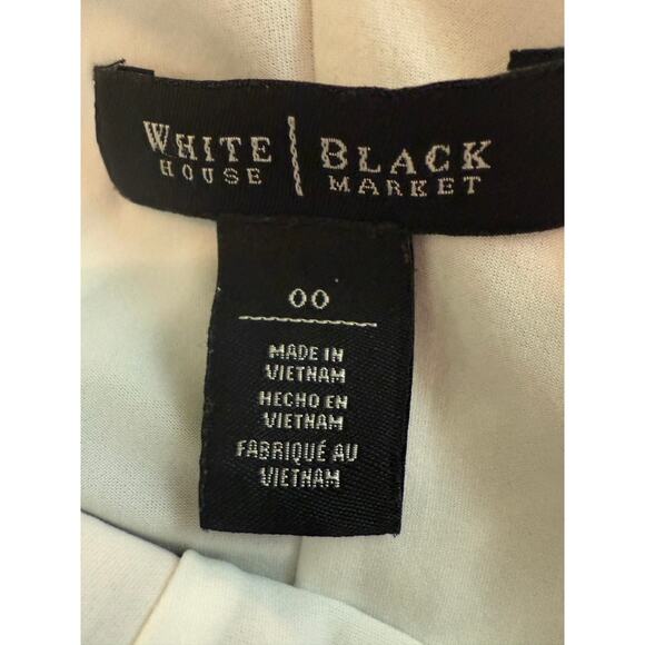 White Houst Black Market Slip Overhead A-Line Abstract Sleeveless Dress. 00 - Picture 3 of 8